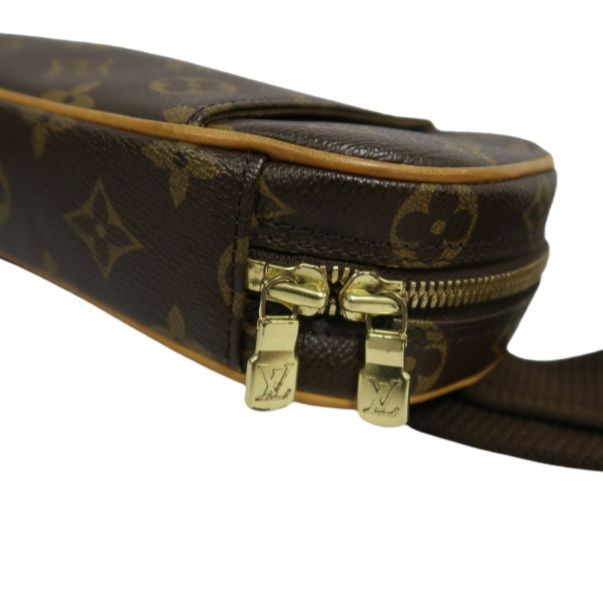 LOUIS VUITTON Monogram Brown Pochette Gange Crossbody Chest Bag