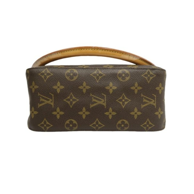 LOUIS VUITTON Monogram Looping MM Brown Coated Canvas Handbag & Shoulder Bag