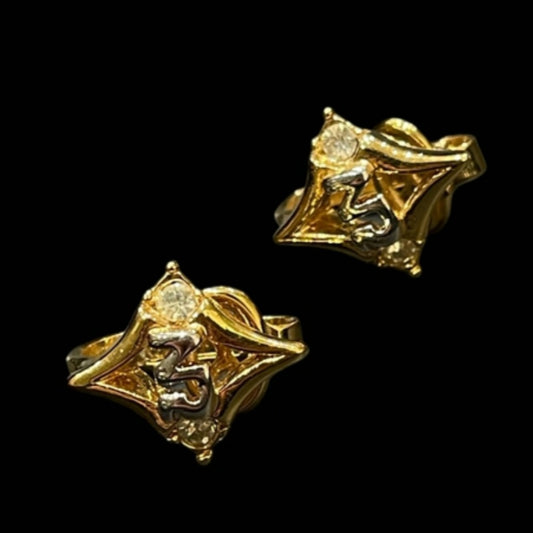 NINA RICCI Gold-Tone Alloy Clip-On Earrings