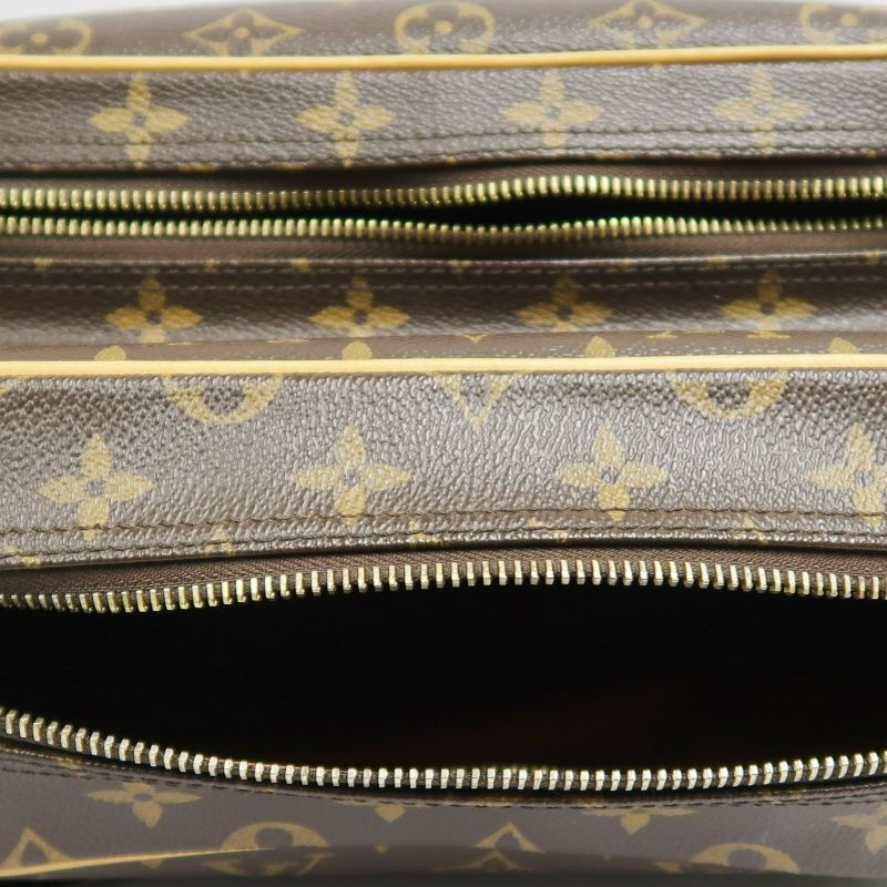 LOUIS VUITTON Monogram Nile Shoulder Bag, Brown, PVC-Coated Canvas, Horn Box Design