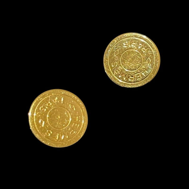 Hermes Gold-Plated Serie Clip-On Earrings Alloy