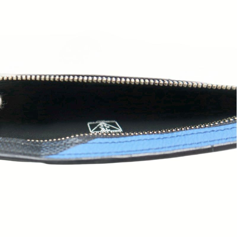 Louis Vuitton (LV) Damier Cobalt Pochette Phone, America's Cup 201 Shoulder Pouch, Blue-Black Color Block, Limited Edition, Includes Dust Bag, Box, Manual & Authentication Card (Men's Style)