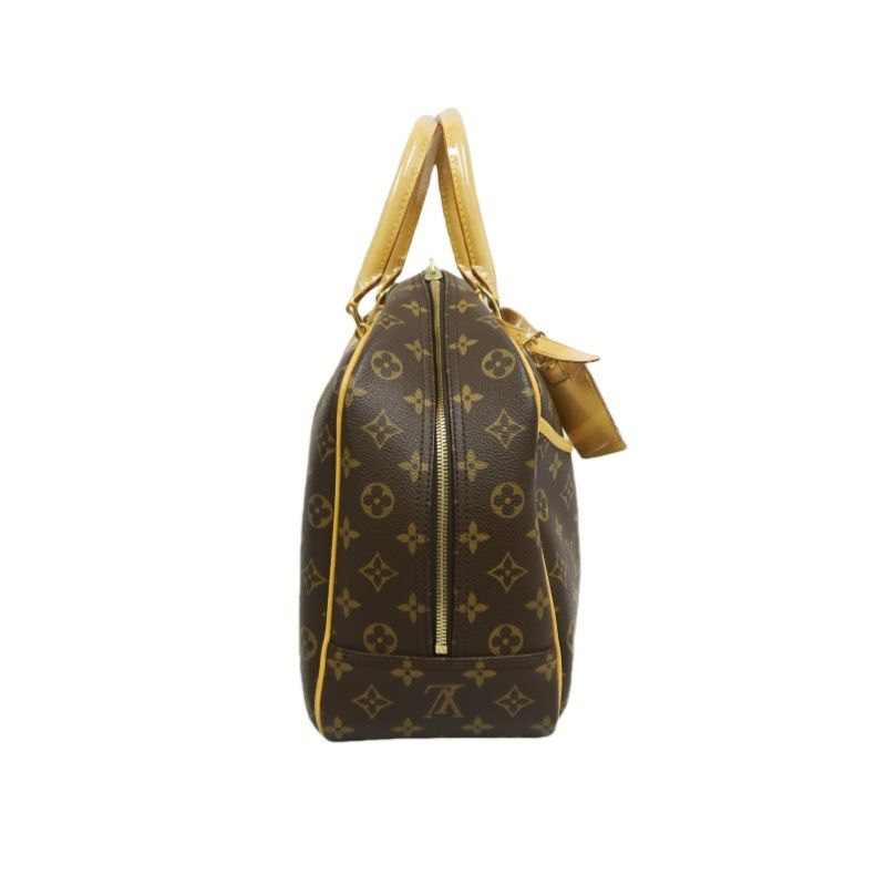 Louis Vuitton Monogram Deauville Handbag (With Name Tag)  PVC Jenny Bag Handbag