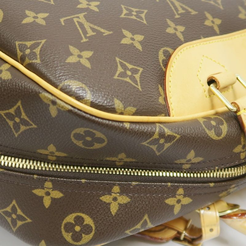 Louis Vuitton Monogram Deauville Handbag (With Name Tag)  PVC Jenny Bag Handbag