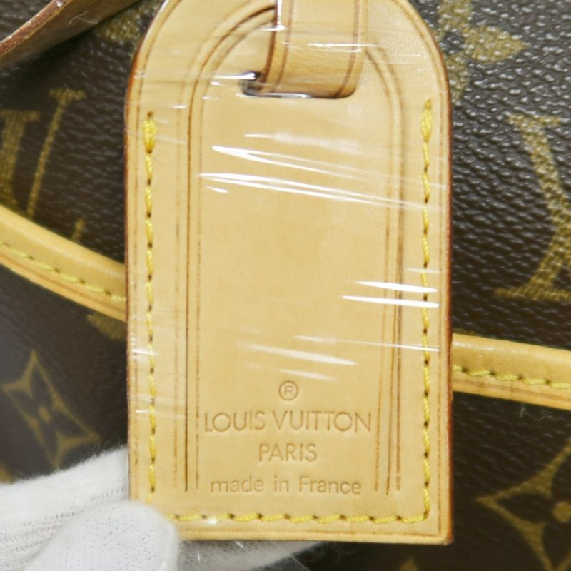 Louis Vuitton Monogram Deauville Handbag (With Name Tag)  PVC Jenny Bag Handbag