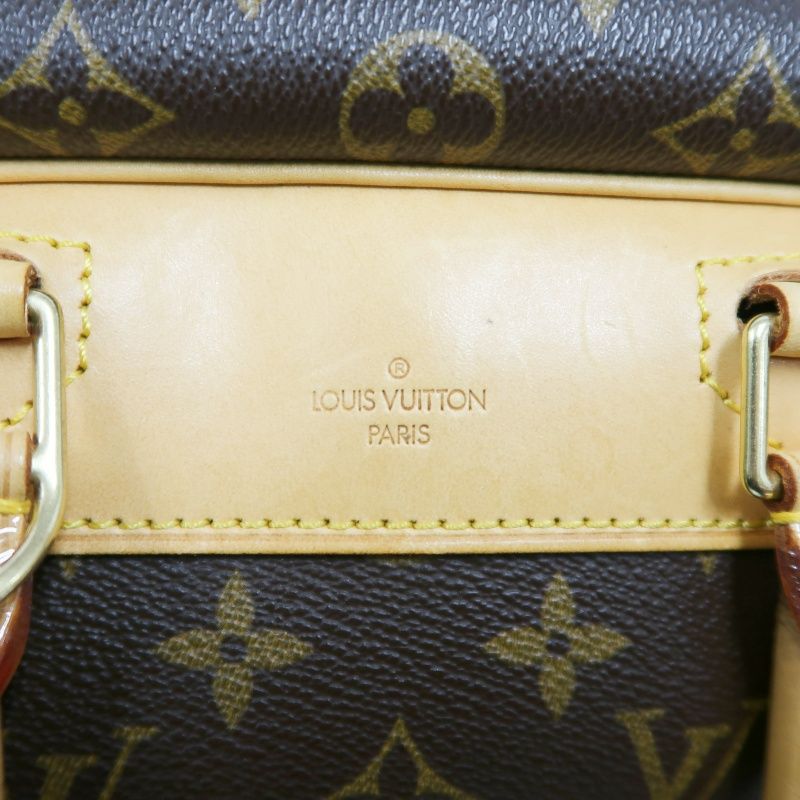 Louis Vuitton Monogram Deauville Handbag (With Name Tag)  PVC Jenny Bag Handbag