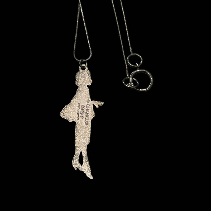 CHANEL Silver-Plated Alloy Long Sweater Necklace