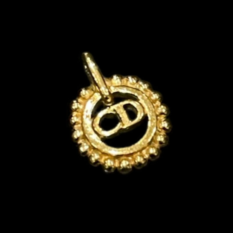 DIOR Pendant Top, Gold Plated, Alloy