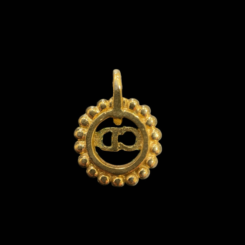 DIOR Pendant Top, Gold Plated, Alloy