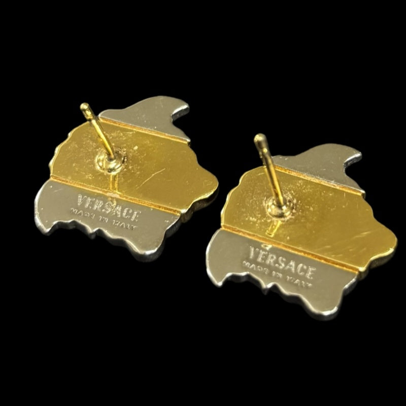 VERSACE earrings, gold hardware, alloy material