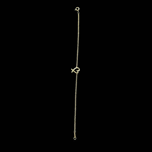 TIFFANY 925 SILVER RUBBING HEART BRACELET, WITH BOX AND STORAGE BAG