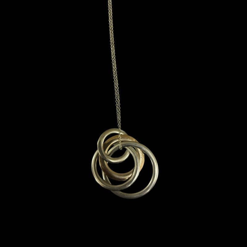 Tiffany & Co. 925 Silver Locking Circle Necklace