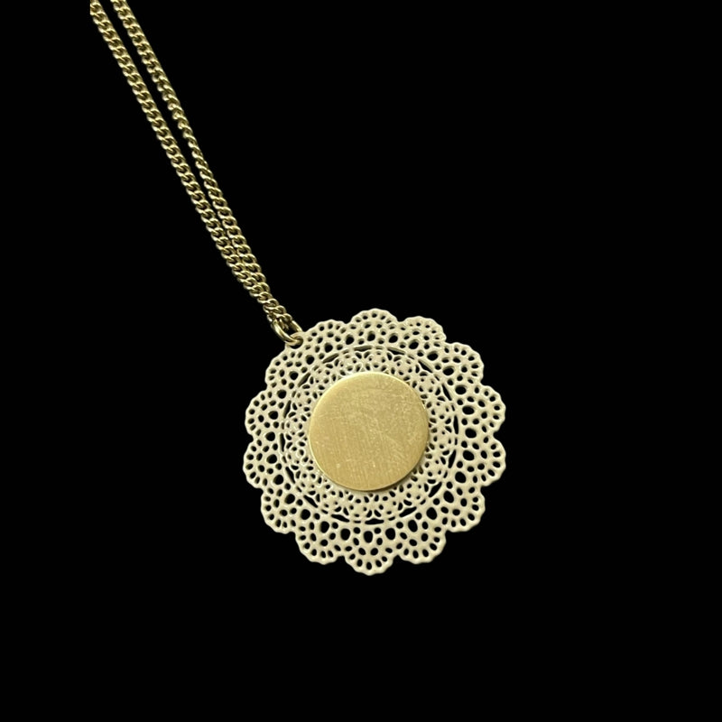 CHANEL Silver Pearl Camellia Necklace with Box