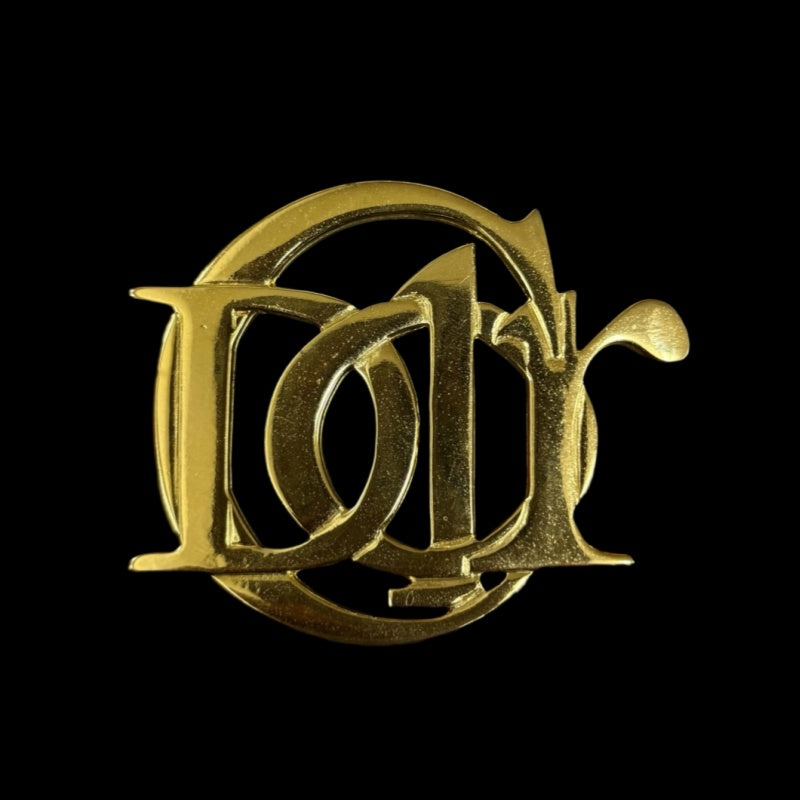DIOR gold plated alloy brooch
