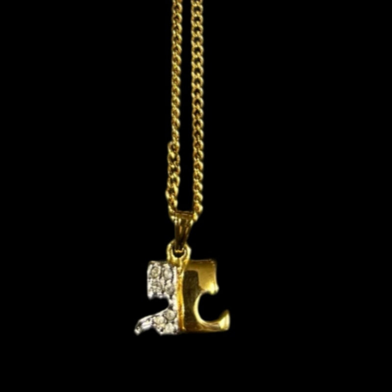 Courrèges Gold Hardware Alloy Necklace
