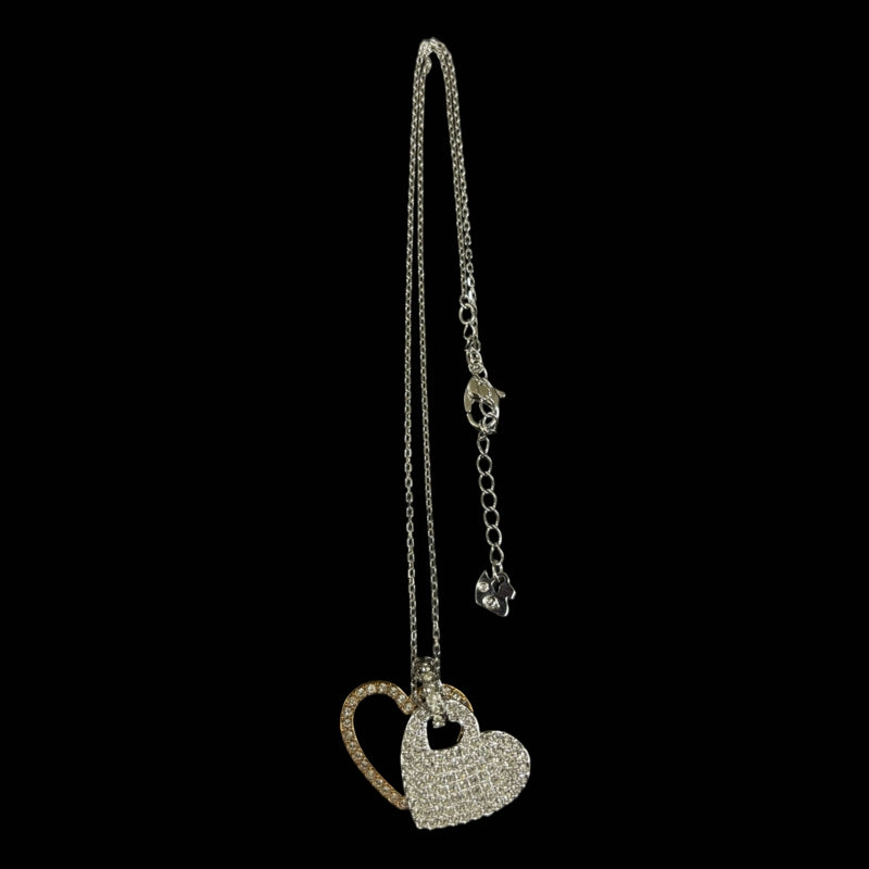 SWAROVSKI Necklace, Silver Plated, Heart Alloy