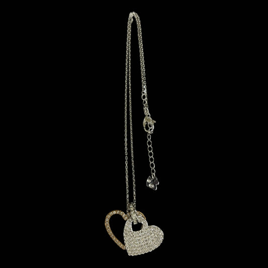 SWAROVSKI Necklace, Silver Plated, Heart Alloy