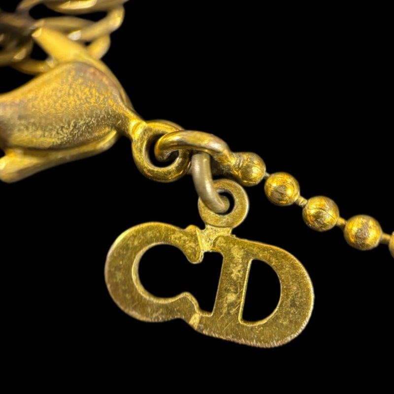 Dior Star Necklace, Gold-Tone Alloy