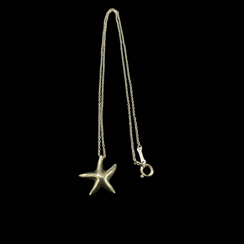 TIFFANY & Co. Starfish Pendant Necklace in Sterling Silver 925