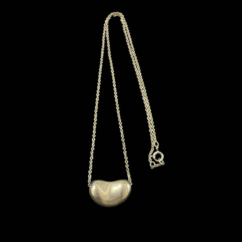 Tiffany & Co. 925 Silver Large Bean Necklace, with pouch