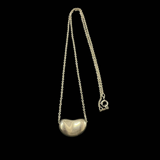 Tiffany & Co. 925 Silver Large Bean Necklace, with pouch