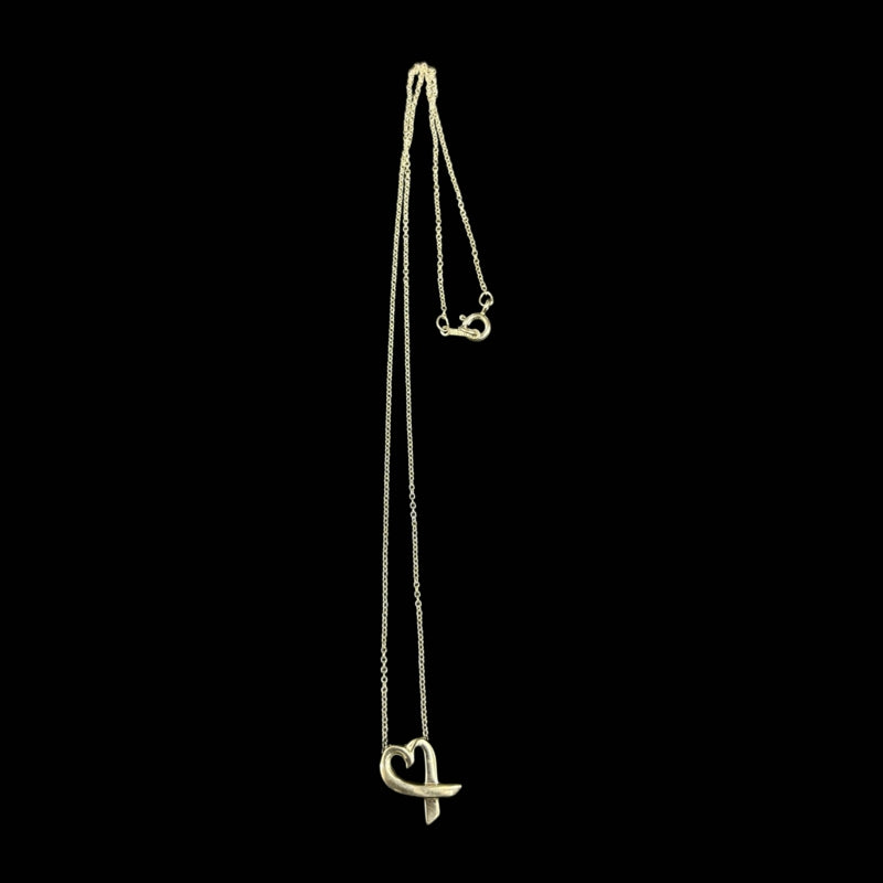 TIFFANY & Co. SV925 silver Open Heart necklace