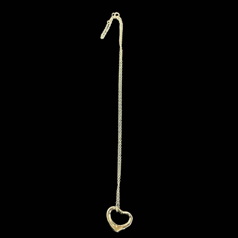 TIFFANY & Co. Open Heart Medium Pendant Necklace in Sterling Silver 925