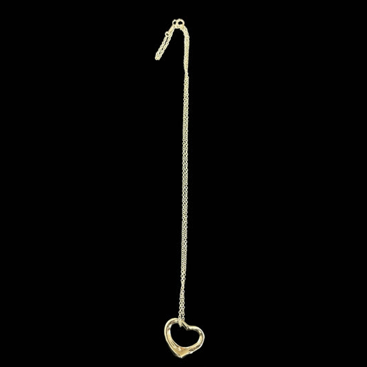 TIFFANY & Co. Open Heart Medium Pendant Necklace in Sterling Silver 925