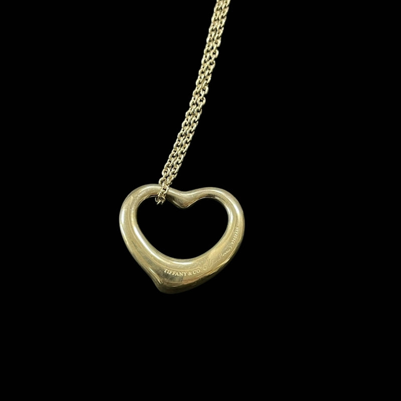 TIFFANY 925 SILVER OPEN HEART NECKLACE
