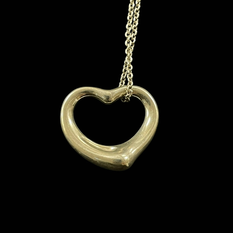 TIFFANY 925 SILVER OPEN HEART NECKLACE