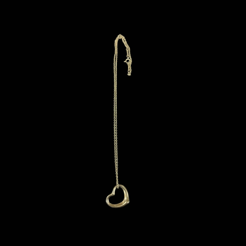 TIFFANY Open Heart Necklace 925 Silver