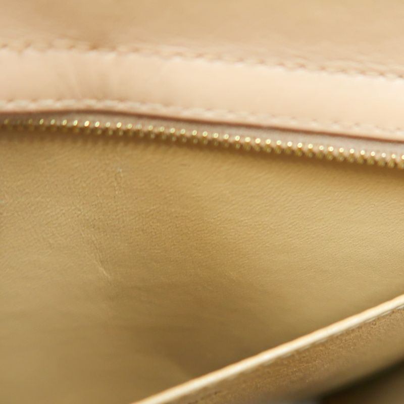 CHANEL Brown Lambskin Tote Shoulder Handbag with Guarantee Card
