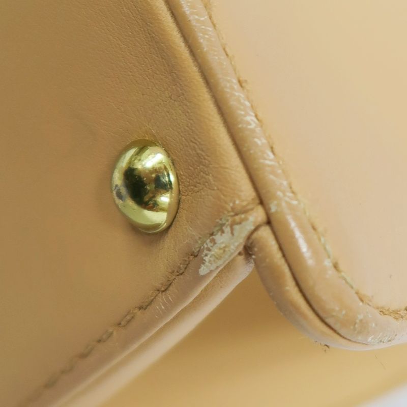 CHANEL Brown Lambskin Tote Shoulder Handbag with Guarantee Card