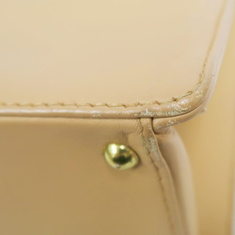 CHANEL Brown Lambskin Tote Shoulder Handbag with Guarantee Card