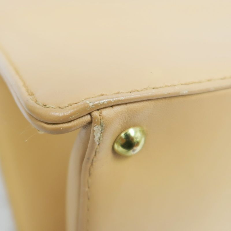 CHANEL Brown Lambskin Tote Shoulder Handbag with Guarantee Card
