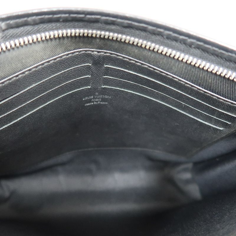 LOUIS VUITTON Damier Graphite Black PVC Clutch Bag & Pouch