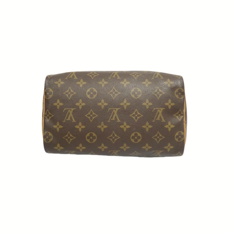 LOUIS VUITTON Monogram Speedy 25 Handbag, Brown, Comes with Padlock and Two Keys