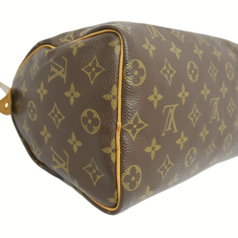 LOUIS VUITTON Monogram Speedy 25 Handbag, Brown, Comes with Padlock and Two Keys