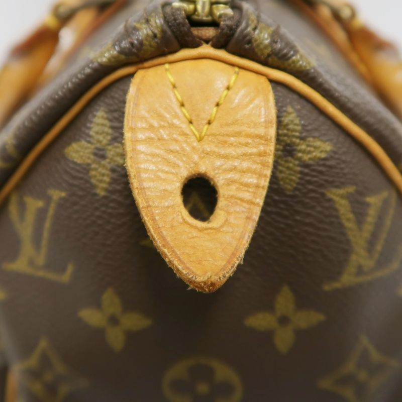 LOUIS VUITTON Monogram Speedy 25 Handbag, Brown, Comes with Padlock and Two Keys