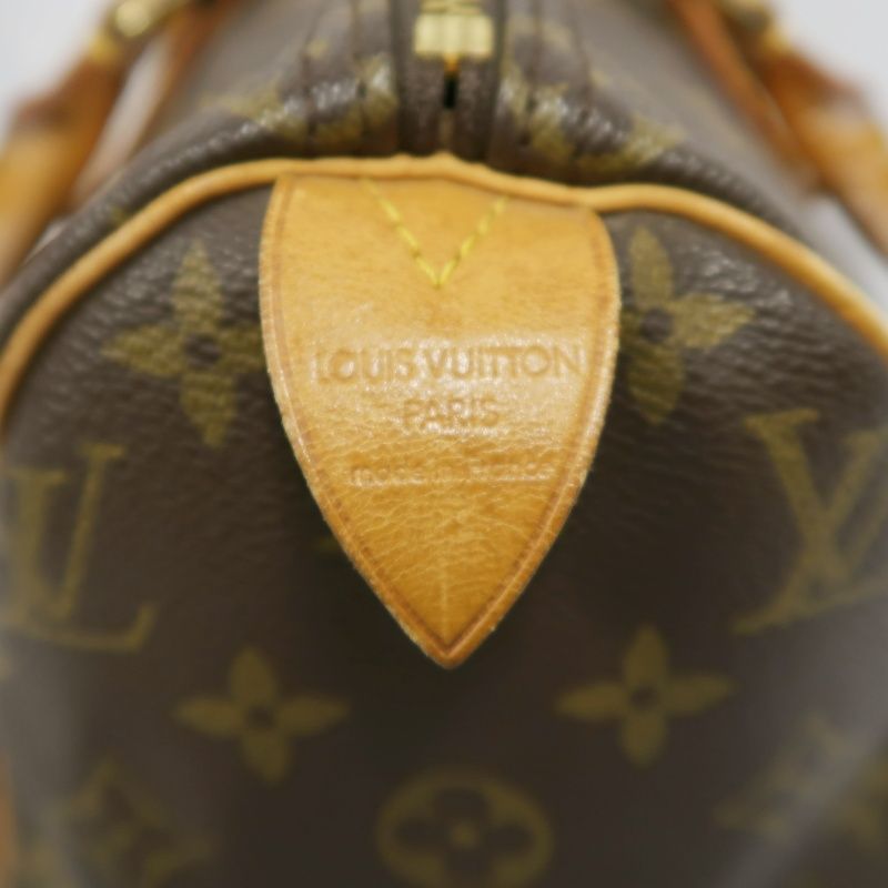LOUIS VUITTON Monogram Speedy 25 Handbag, Brown, Comes with Padlock and Two Keys
