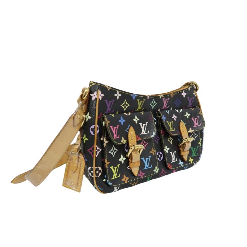 LOUIS VUITTON (LV) Monogram Multicolore Lodge GM Black Shoulder Bag