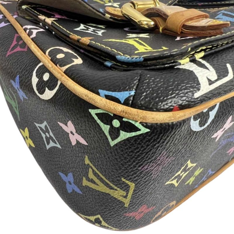 LOUIS VUITTON (LV) Monogram Multicolore Lodge GM Black Shoulder Bag