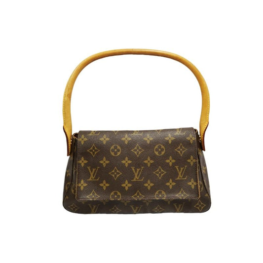 LOUIS VUITTON (LV) Monogram Mini Looping Brown Shoulder Bag