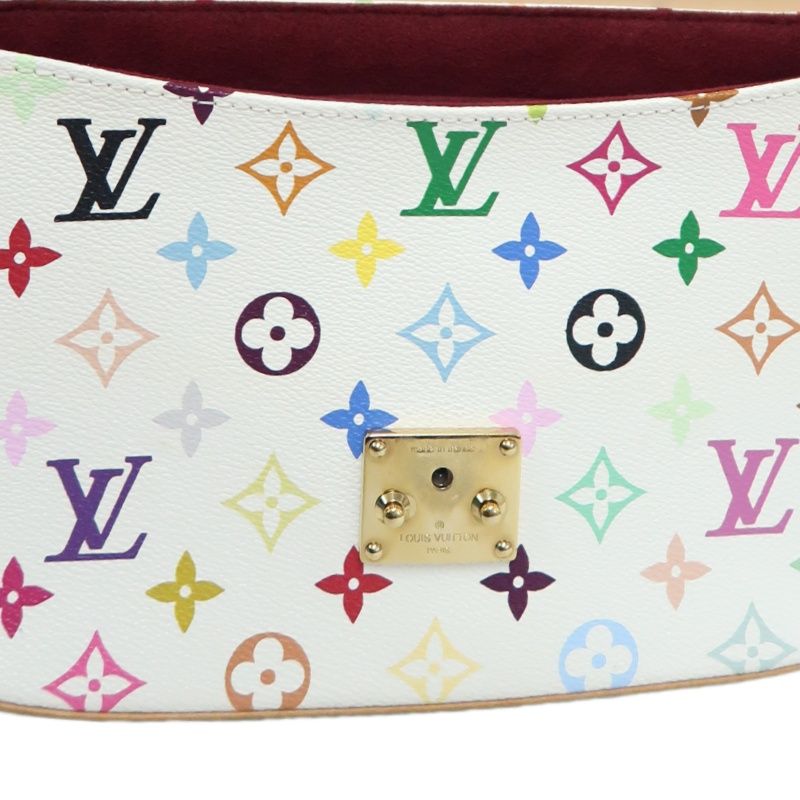 LOUIS VUITTON (LV) Multicolore Sologne White Crossbody Bag with Gold Hardware