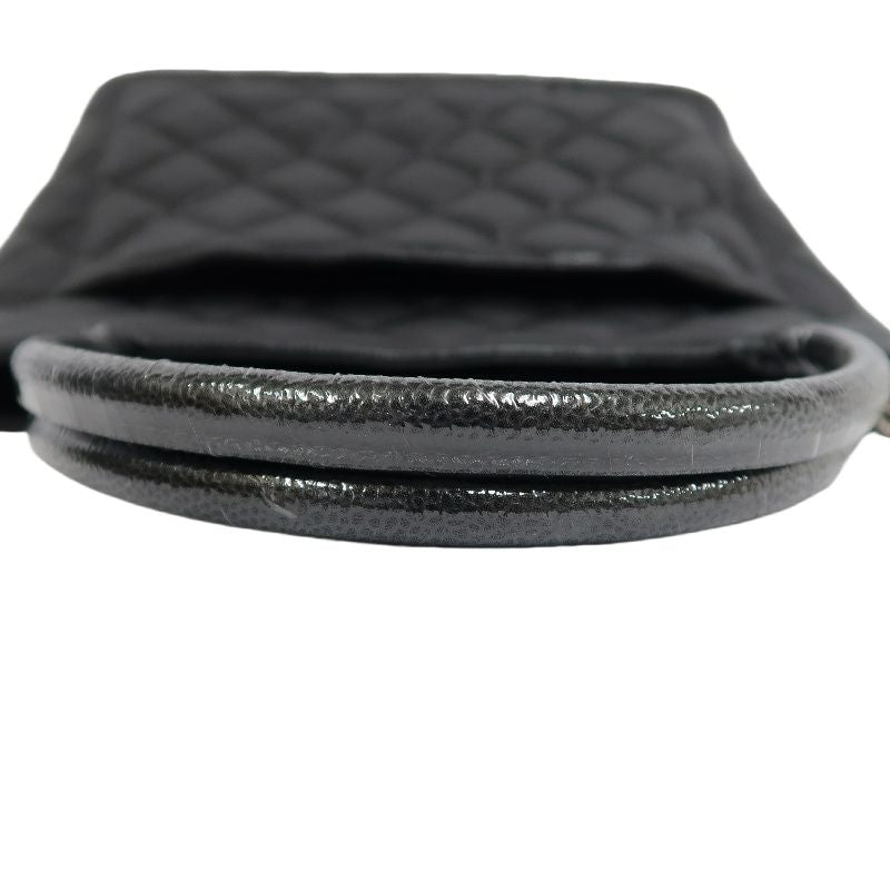 CHANEL Black Caviar Leather Reissue Tote Bag with Silver Hardware, with Guarantee Card