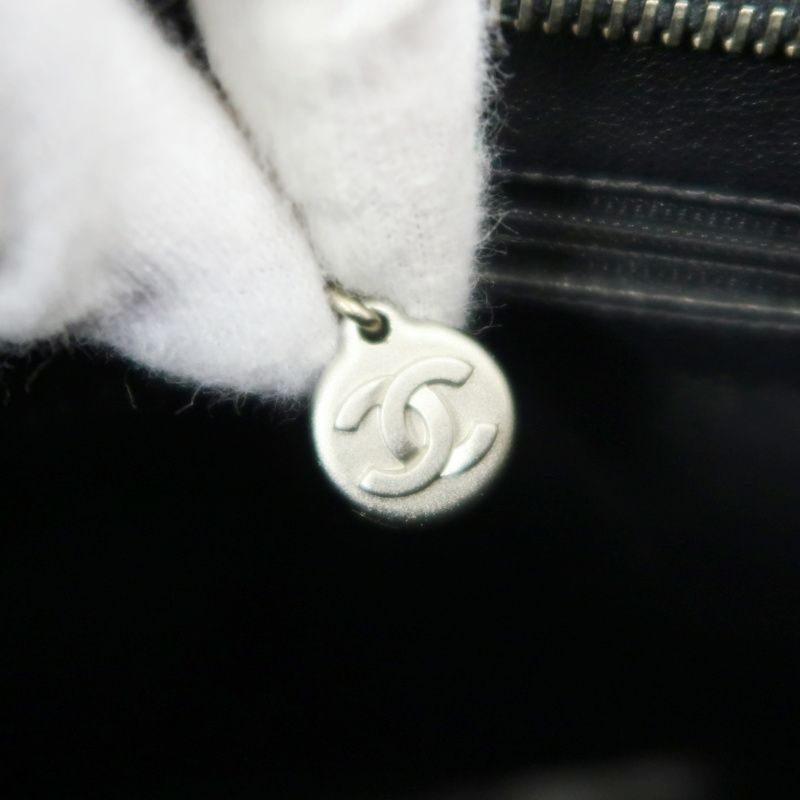 CHANEL Black Caviar Leather Reissue Tote Bag with Silver Hardware, with Guarantee Card