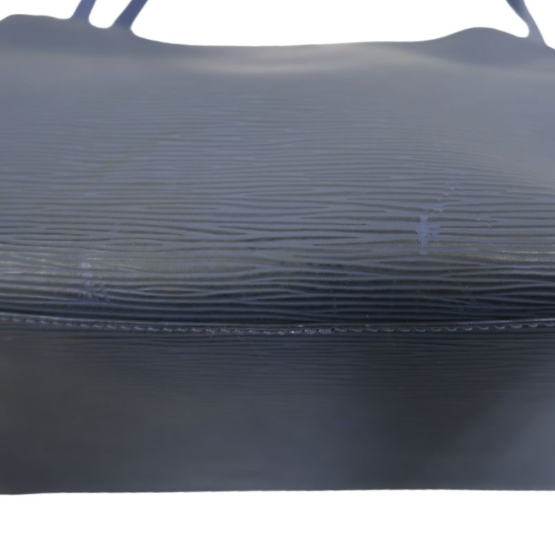 LOUIS VUITTON (LV) Epi Mandara MM Blue Shoulder Crossbody Bag with Silver Hardware