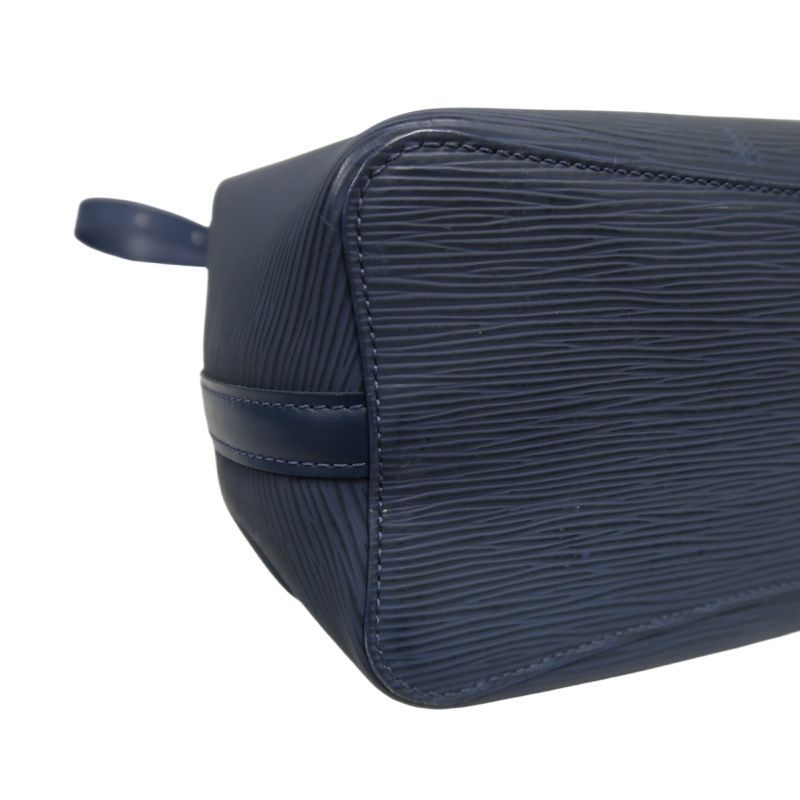 LOUIS VUITTON (LV) Epi Mandara MM Blue Shoulder Crossbody Bag with Silver Hardware