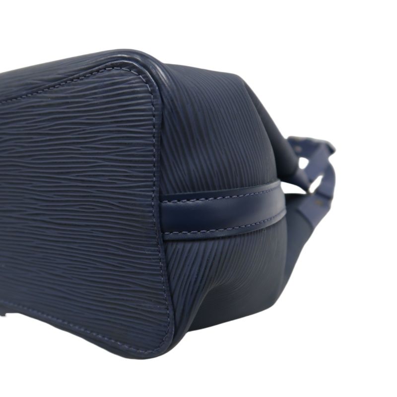 LOUIS VUITTON (LV) Epi Mandara MM Blue Shoulder Crossbody Bag with Silver Hardware