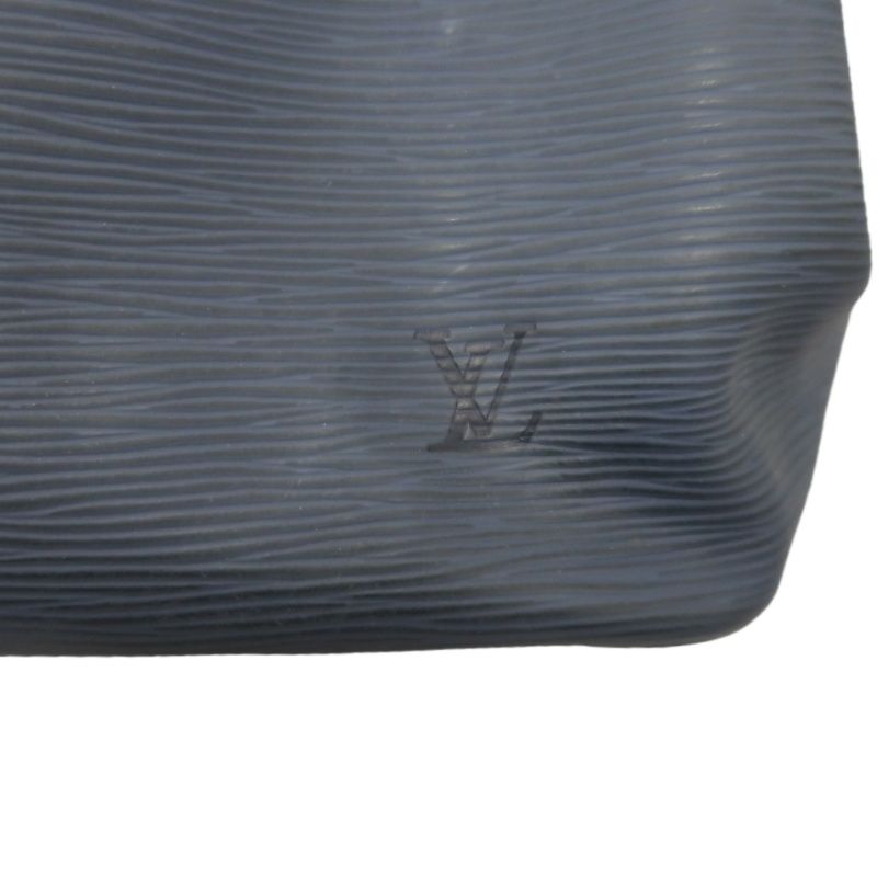 LOUIS VUITTON (LV) Epi Mandara MM Blue Shoulder Crossbody Bag with Silver Hardware